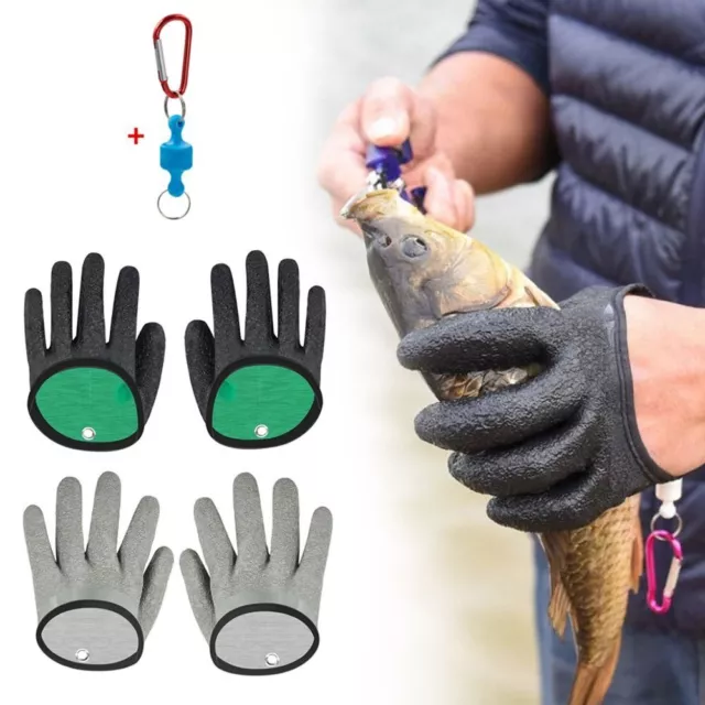 Fish Grab Fishing Gloves Anti-Slip Fisherman Protect Work Cutproof Glove