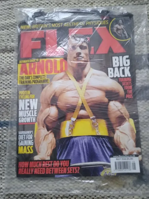 Factory Sealed Flex Bodybuilding Magazine May 2014 Arnold Schwarzenegger Cover