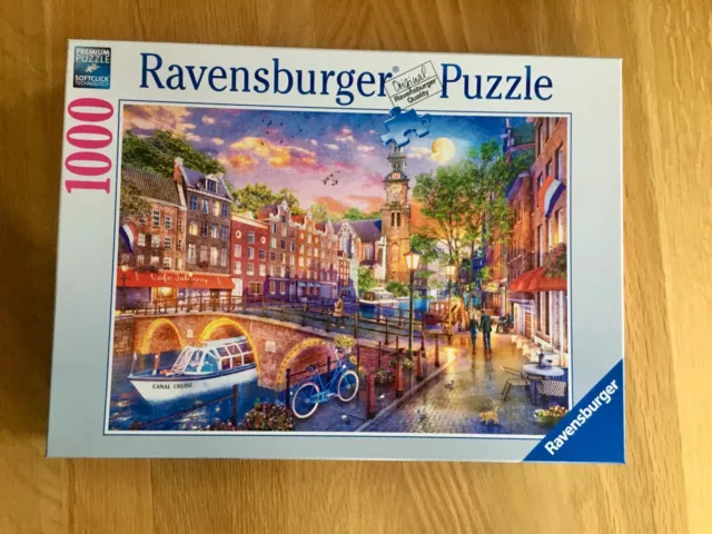 Ravensburger new release 1000 piece jigsaw puzzle," Amsterdam",complete