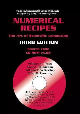 Numerical Recipes Source Code CD-ROM 3rd Edition - 9780521706858