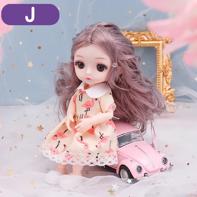 Poupée articulée 16 cm + Vêtement + chaussure à la mode Yeux 3D Jouet