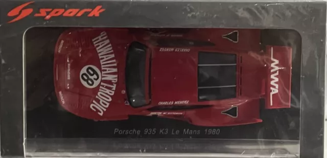 Spark 1/43 S5521 Porsche 935K3/79 #68 24h Le Mans 1980 McKitterick Mendez Walger 2