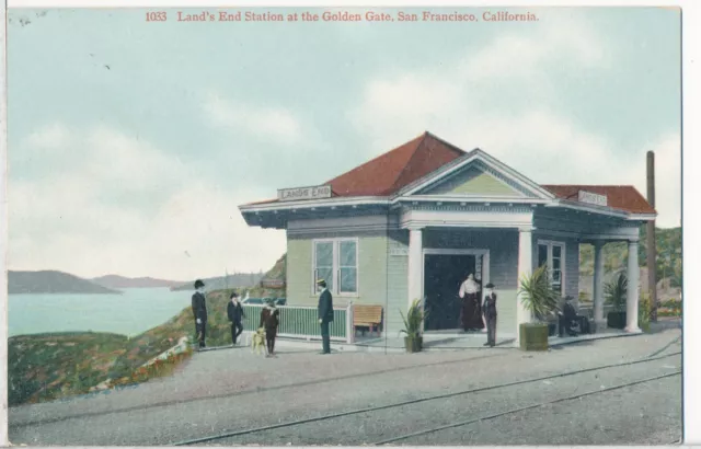 Land's End Station at Golden Gate, San Francisco , CA. Postcard c-1908