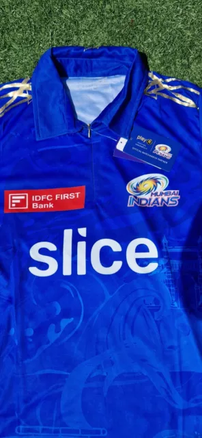 Official 2023 Mumbai Indians MI IPL jersey cricket shirt BNWT 2