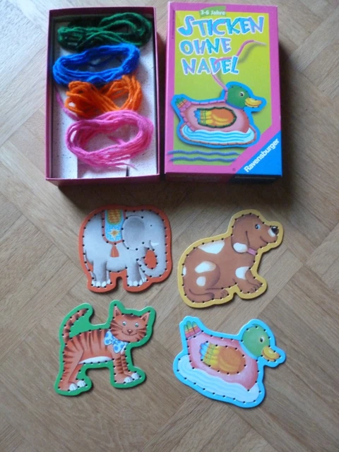 Sticken ohne Nadel Ravensburger 3-6 Jahre