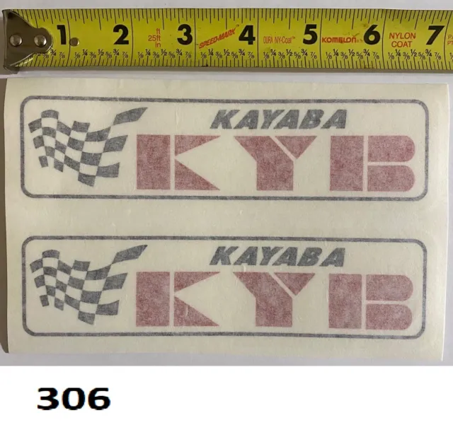 2! Kayaba KYB clear decal Vintage RM YZ CR 125 250 360 400 500  AHRMA sticker