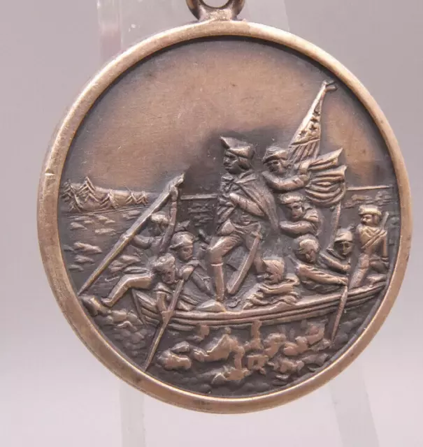 Anhänger Charm Silber 925 Sterling WASHINGTON CROSSING 1968