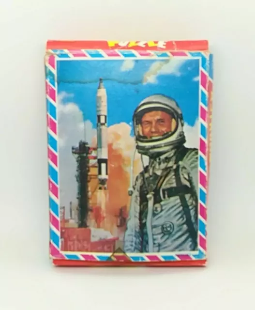 Vintage 20 Piece Rocket Launch Astronauts Puzzle in box