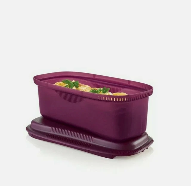 New TUPPERWARE Microwave Pasta Maker RHUBARB