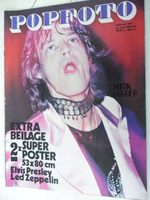 1 x Magazin - Popfoto - Februar 1972 - seltene Musikzeitschrift -Z.sehr gut