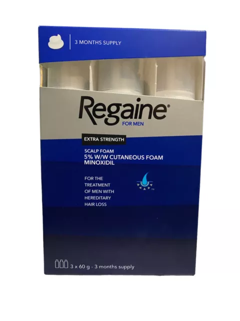Regaine Rogaine Foam 5% Schiuma Ricrescita Capelli Uomo Box Chiuso Offerta