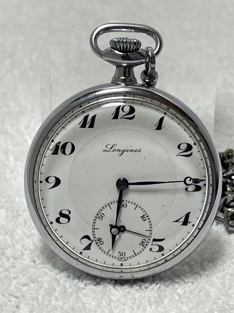 OROLOGIO DA TASCA Movimento meccanico carica manuale Dual time fasi