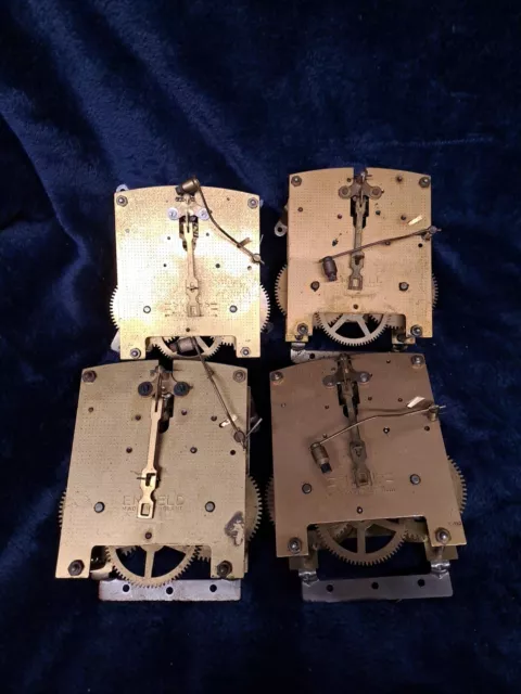 VINTAGE ANTIQUE BRASS CLOCK MOVEMENT SMITHS ENFIELD  SPARES REPAIRS 4 Available