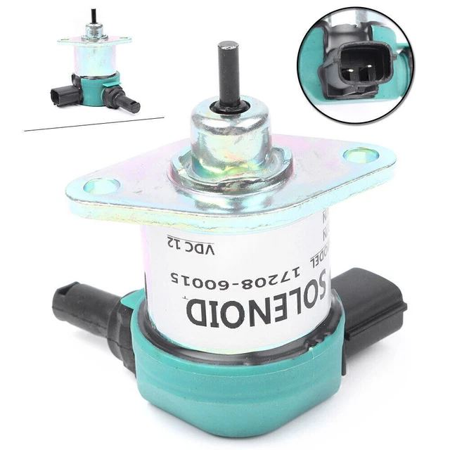 Kraftstoffabschaltmagnet 16851-60014 Für Kubota Mäher & RTV – 1,25 Zoll Gummi, Elektrisches Magnetventil | Passend Für Traktoren & Bagger