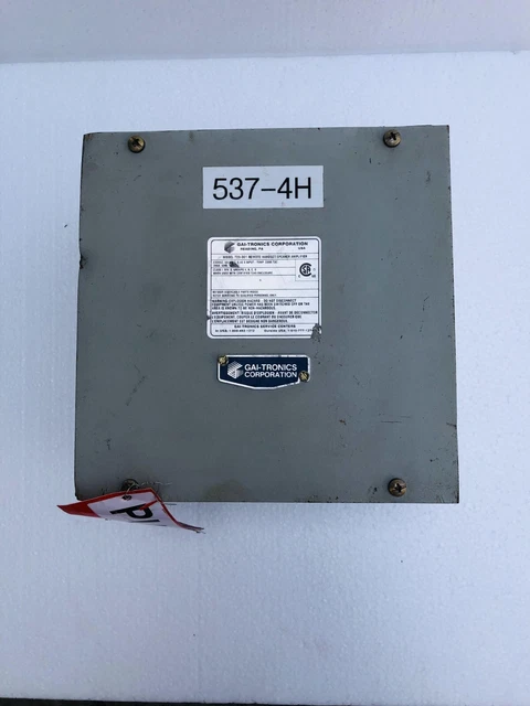 GAI-TRONICS 723-001 Remoto Cornetta/Altoparlante Ampplificatore 120 VAC Con #23