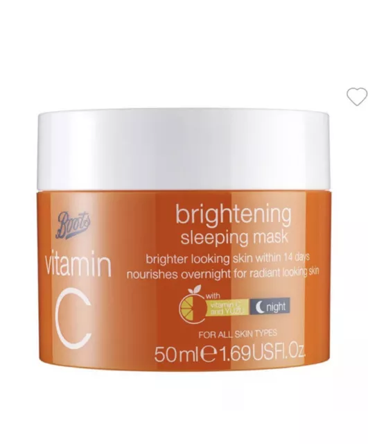 Boots Vitamin C Brightening Sleeping Mask 50ml New & Boxed