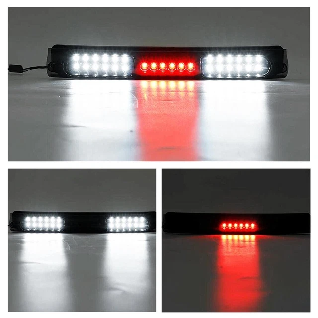 LED Third Brake Light & Cargo Lamp For 2009-2014 Ford F-150 - Red Stop Light + White Cargo Light, Plug & Play