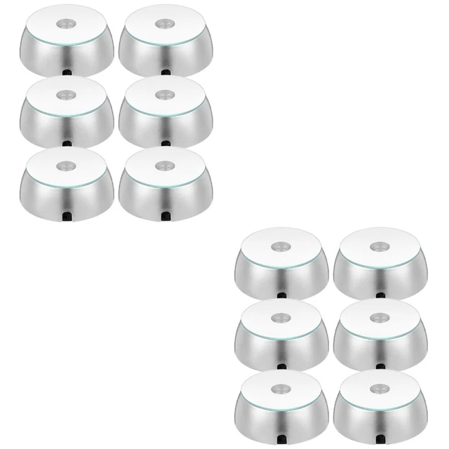 2 PIECES SPHERE Holder Crystal Lamp Base Decorative Display Stand £37.