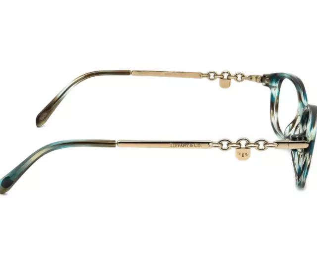 TIFFANY & CO . eyeglasses - TF 2063 8124 - Ocean Turquoise - Pale Gold -  Womens 3