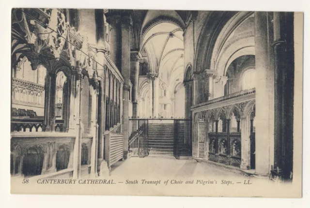 Vintage Postcard - Canterbury Cathedral - Sth Transept of Choir - Unposted 0437