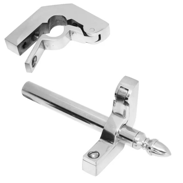 Stair Rod - CHROME + Acorn Finials | Upto 31.5" (800mm) Long | CUT DOWN TO SUIT