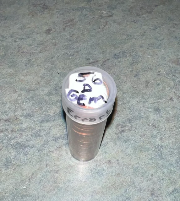 1956-D Lincoln Wheat Cent Roll, From My Fathers Collection Marked As Gems?