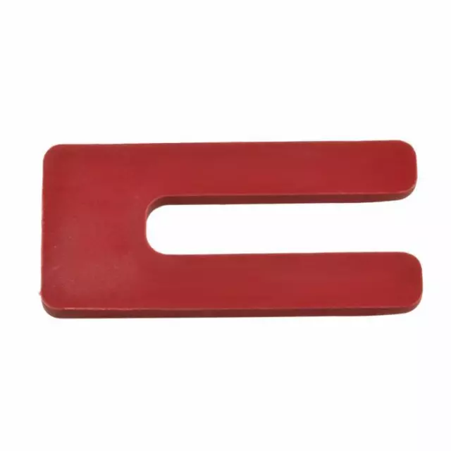 5mm x 75mm x 36mm Red Plastic Horseshoe Window Packers Packing Shim