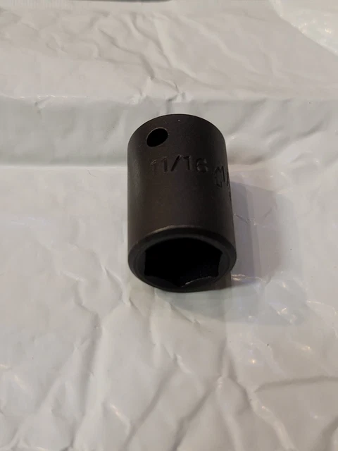 NEW MAC Tools USA 1/2" Flank Drive SAE 11/16" Shallow 6-point Impact Socket