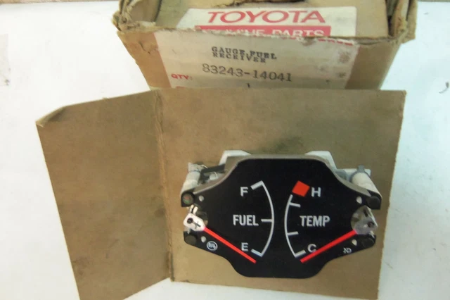 Nos Oem Toyota トヨタ Celica Carina Dual Fuel / Temp Gauge Assy - 83243-14041 Nos Oem Toyota トヨタ Celica Carina Dual Fuel / Temp Gauge Assy - 83243-14041