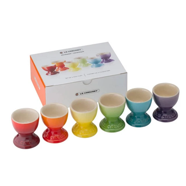 Le Creuset Eierbecher 6er-Set Regenbogen  Steinzeug 79067008359030
