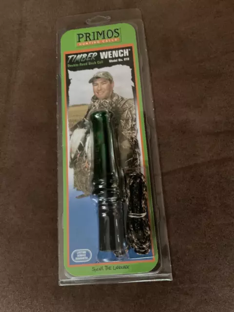 Primos Timber Wench Double Reed Duck Call  Model 819 W/  Lanyard