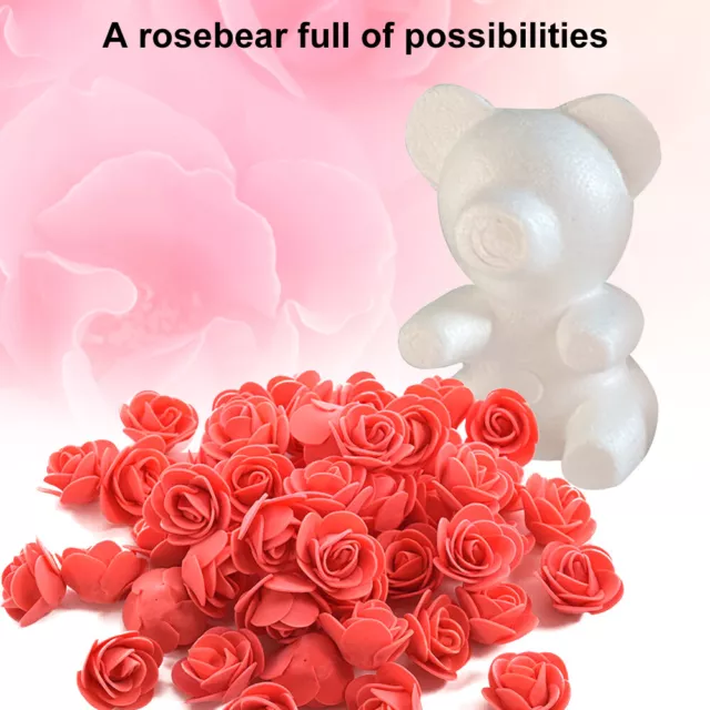 Polystyrene Styrofoam Foam Bear 20CM DIY Rose Bear Bear Mold for Home Decoration 3