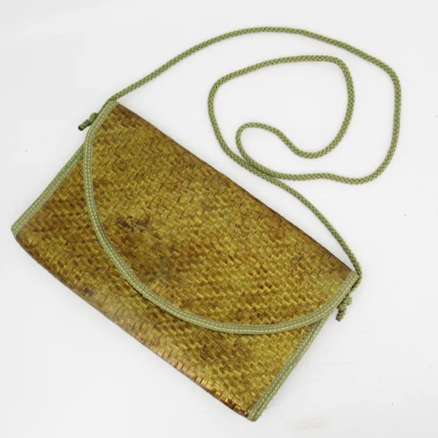 Vtg 60s Novelli of Florence Crossbody Handbag Gold Metallic Clutch Ennelinea