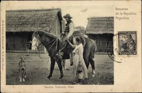 Ak Argentinien, Gaucho Drinking Mate - 4158193