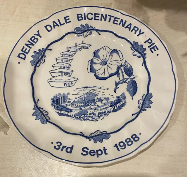 Denby Dale 1988 Pie Commemorative Plate