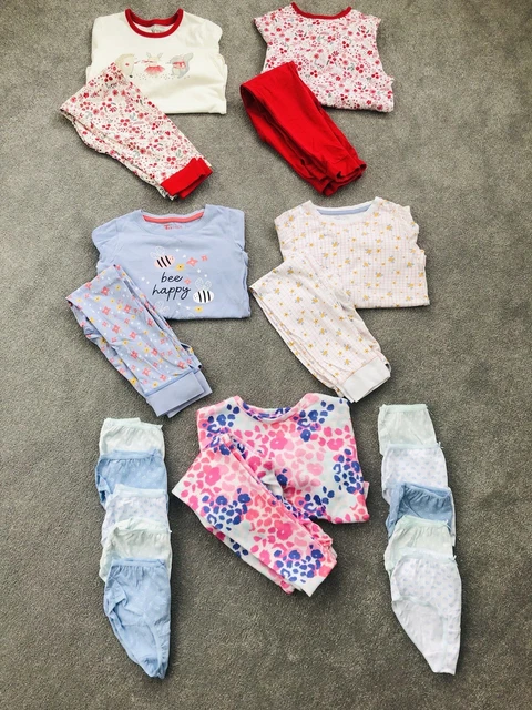 ❤️Large Girls Pyjamas Pj’s Nightwear Bundle 5-6 Years Snuggle Fit NEW❤️ 8
