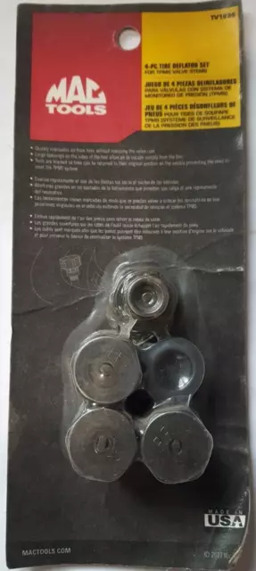 Mac Tools TV1986 4-PC. Tire Deflator Set P4C