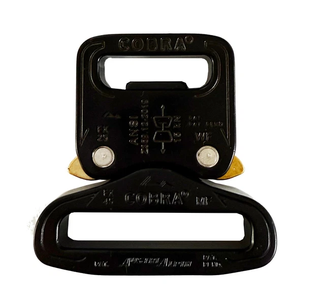 Boucle Cobra AustriAlpin Réglable 50mm - Mâle + Femelle Noir - Réf. FY50KVV-XL - Neuf
