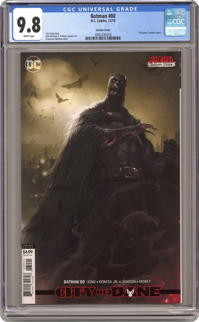 Batman #80B Mattina DCeased Variant CGC 9.8 2019 3902235018