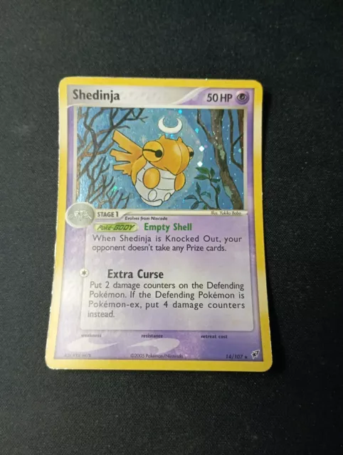 Pokemon Card English / US - Shedinja / Munja 14/107 holo - EX Deoxys