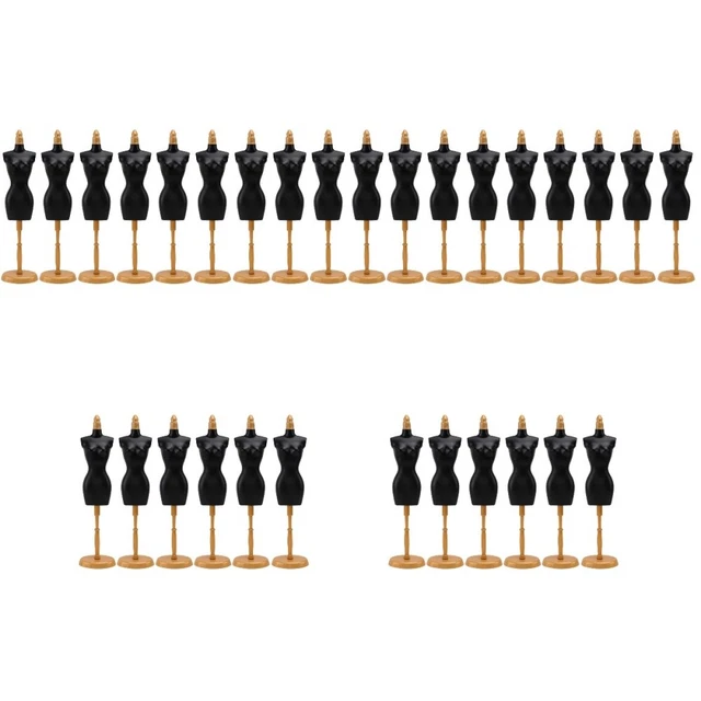 30 PCS DIY Afficher des vêtements de poupée mannequin stand en plastique Robe