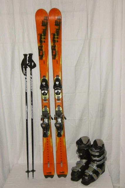 Salomon " Scrambler " Top Ski Allround Carver 155 Cm + Head Skischuhe Gr:43 Set