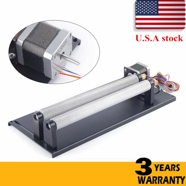 Engraver Rotary Attachment Rotary Axis Nema 17 For CO2 Laser Engraving Machine
