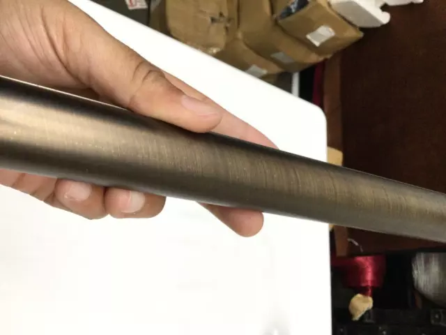 (Sold By the Foot)  1  INCH Metal Rod Pole Curtain Drapery  -Antique BRASS color