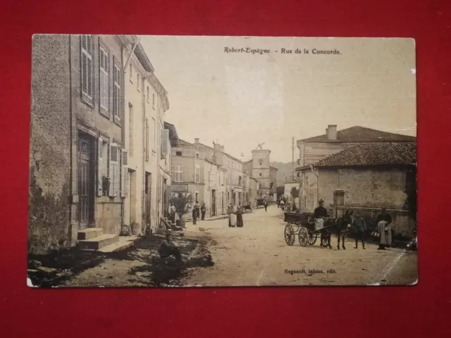CPA 55 ROBERT SPAIN (meuse) Rue de la Concorde