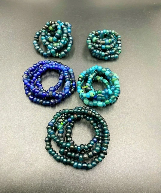 Old Ancient Antique Glass Beads From Ancient Pyu culture period  from Burma 3