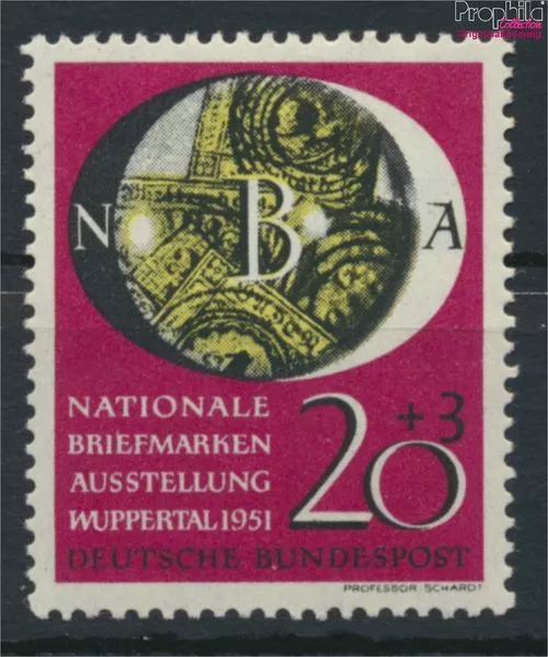 RFA (RFA.Alemania) 142 nuevo con goma original 1951 nacionales exposic (9349860