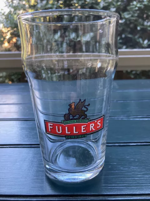 Fuller's Chiswick pint beer glass.  Pub tested and in VG pre-owned condition.