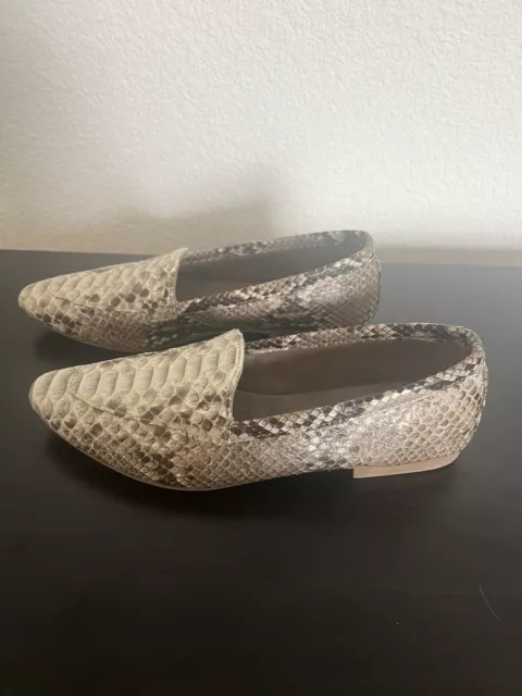 Python Leather Women’s Shoes Loafers Size 8 NWOT Snakeskin