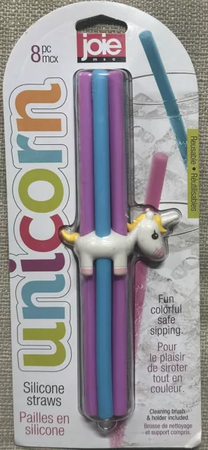 Joie Unicorn - Silicone Straws - 6 PC